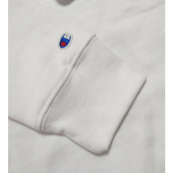 Champion Girls Tie Dye Script Logo Hoodie Size M White Fleece Sweatshirt New - Picture 5 of 8